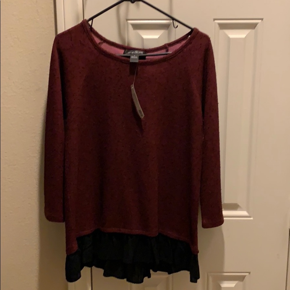 August Silk Sweater Blouse